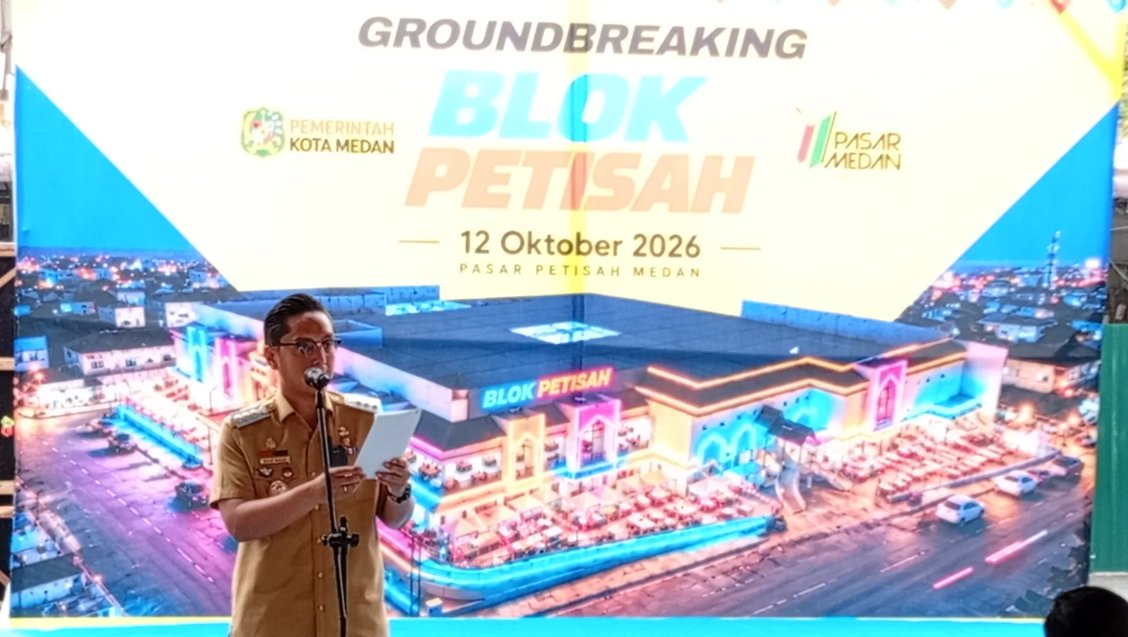 Wali Kota Medan Lakukan Peletakan Batu Pertama, Blok Petisah Siap Hadir dengan Stel-an Baru